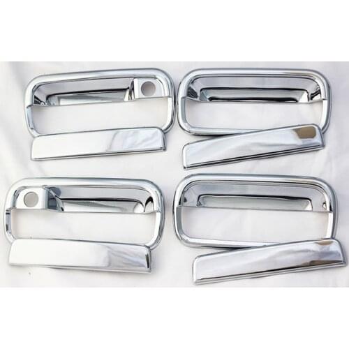 8PCS Car handle door bowl cover Chrome plated molding For Toyota HILUX SURF 1998-2002