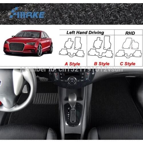 For Audi RS3 2014-2020 Car Floor Mats Carpets Antiskid PadFront Rear Full Set LHD RHD