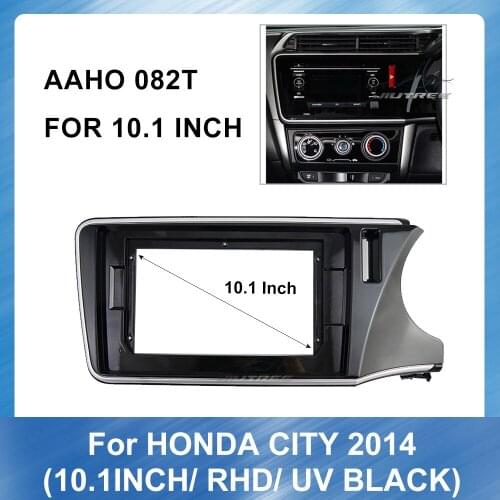 Car Radio Front Frame Adapter Plate Panel Car Stereo installation kit fascia panel For HONDA CITY 2014 RHD panel dash Mount