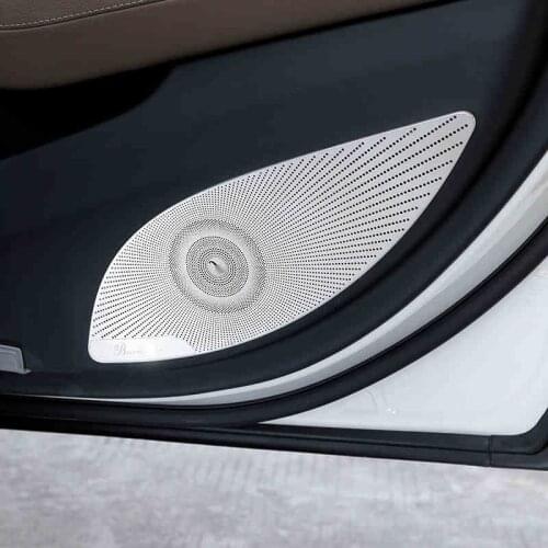 Car Styling Audio Speaker Car Door Loudspeaker Trim Cover For Mercedes Benz E Class W213 2016-2019 4pcs Accessories