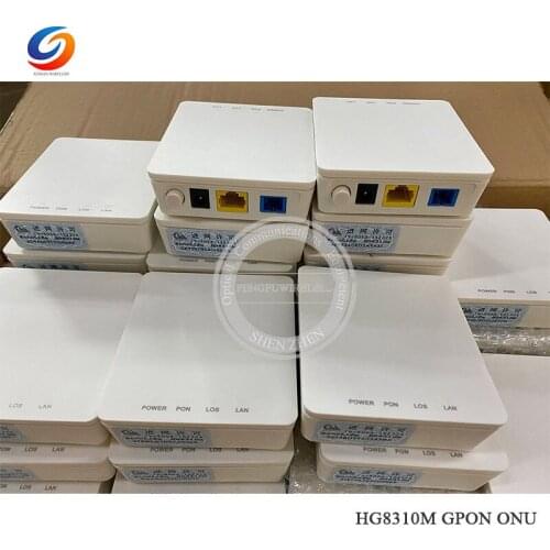 100pcs Hua Wei HG8310M FTTH ONU GPON Fiber Optic Equipment Router 1GE LAN Modem Interface English Firmware Terminal