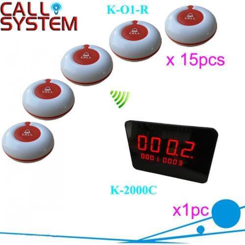 Hospital Call Bell System 1 full set of 1 pcs display and 15 pcs call button wireless and easy to install