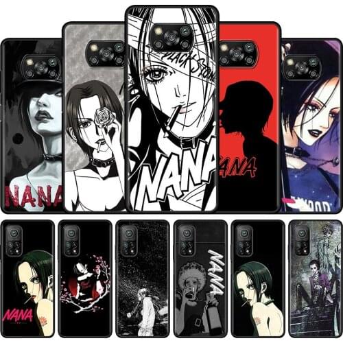 Anime Nana Osaki Funda For Xiaomi Poco X3 NFC M3 Pro 5G F1 F3 GT Phone Case Black Soft Cover X3Pro X3GT TPU Coque Luxury Bumper