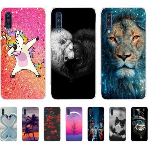 For Samsung Galaxy A50 Case Cartoon Animal Fashion Protective cover Luxury TPU Slicone cases mobile phone shells fundas coque