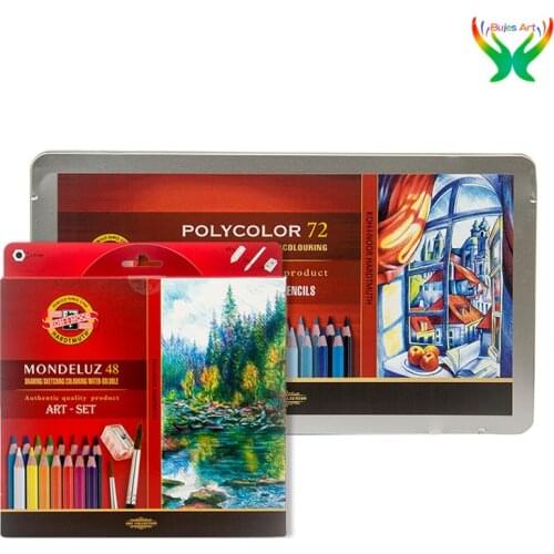 Czech KOH-I-NOOR Water soluble color lead 24 / 36 / 72 color picture book color filling and painting brown gray color pencil