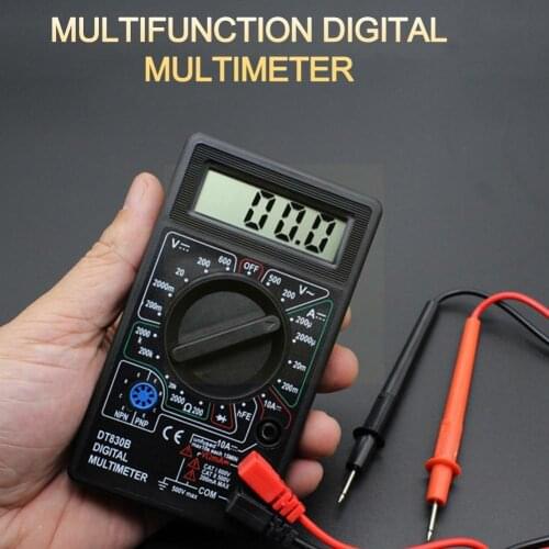 Dt830b Digital Multimeter Mini Universal Meter Handheld Instrumentation Electrician Multimeter P4A7