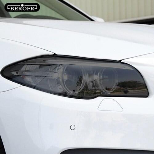 For BMW 5 Series F10 F11 G30 G31 F07 GT Car Headlight Tint Black Protective Film Protection Transparent TPU Sticker Accessories