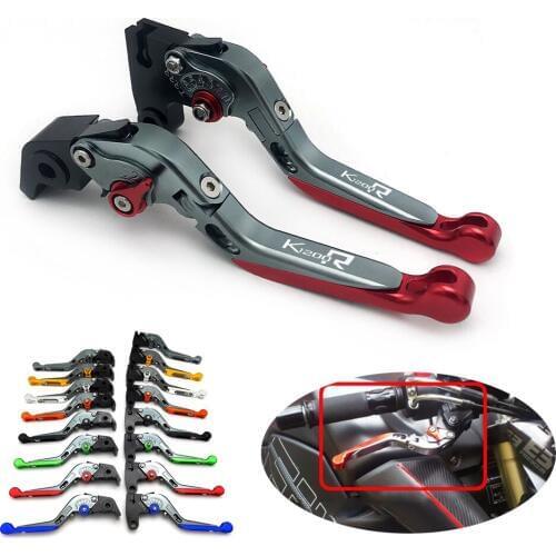 For BMW K1200R SPORT 2006-2008 CNC Aluminum Adjustable Motorcycle Folding Extendable Clutch Brake Levers Handle Accessories Gold
