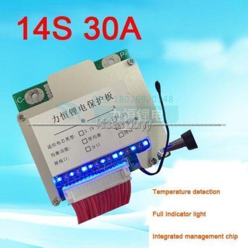 DYKB 14S 48V 30A Li-ion Lithium Battery Protection BMS Board w Balance LED indication 3.7v BMS / PCM /PCB