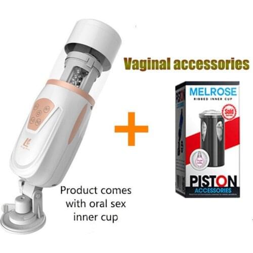 Electric Piston Telescopic Male Masturbator Cup Sex Machine Realistic Vagina Real Pussy Air Sucking Vibrator Sex Toys For Men