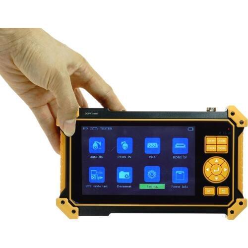 HD Coaxial CCTV test tool camera Tester monitor 8MP CVI TVI AHD Analog 4 IN 1 VGA camera 12V power supply HDMI input