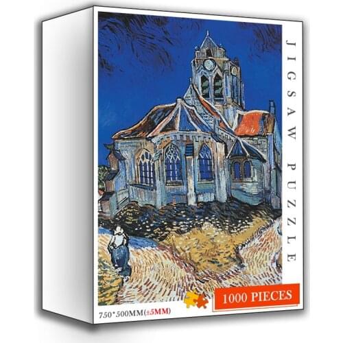 Jigsaw Puzzle Toys 1000 Pieces World Famous Oil Painting Wooden Puzzles Customized Adults Kids 1000 Pieces Jigsaw Puzzle Toys