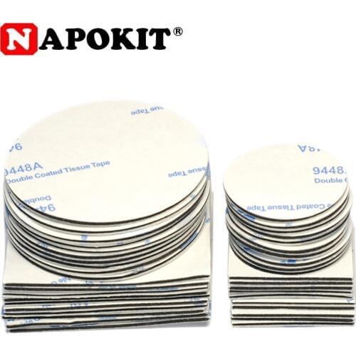 10pc 20mm 30mm 50mm Round Square 1mm Thickness Strong Double-sided Adhesive Tape Car Sticker for Logo Ornamen Emblem Home Use