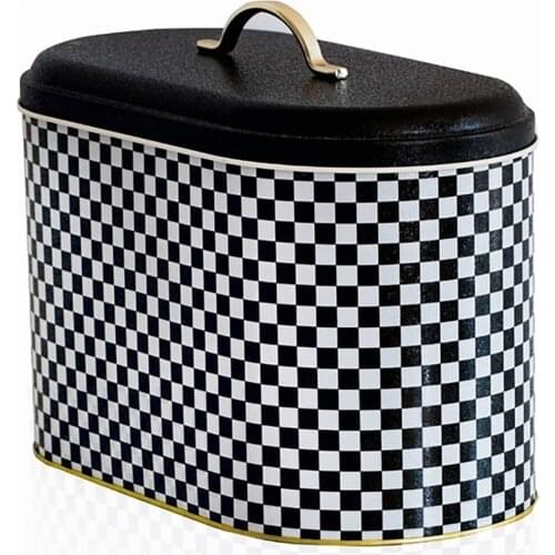 Bread Storage Box Food Container Kitchen Organizer Practical Metal Fruit Snack Box For Home Cuisine Decor Design 17,8x33,8x20 Cm