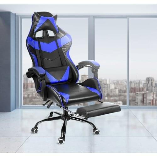 Leather Office Gaming Chair Home Internet Cafe Racing Chair WCG Gaming Ergonomic Computer Chair Swivel Lifting Lying Gamer Chair