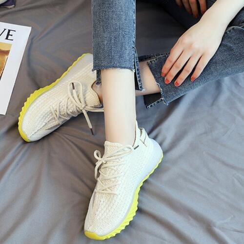 2019 Summer Fashion Women Casual Shoes Fashion Breathable Walking Mesh Flat Shoes Sneakers Women Gym Vulcanized Tenis