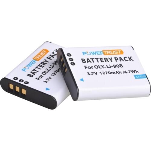 2 pack LI-90B LI 90B LI90B LI-92B Camera Battery For Olympus Tough TG-5 TG-Tracker SH-1 SH-2 SP-100 IHS Tough TG-1 iHS TG-2 iHS