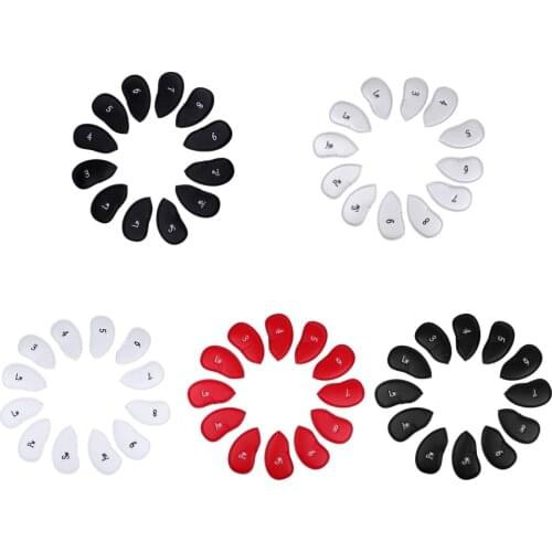 Lot 12 PU Leather Golf Club Headcover Iron Putter Head