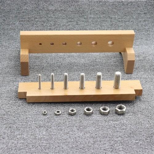 Toddlers Montessori Materials Screw Driver Board for Kids Wooden Busy Toys Practical Educational Learning Toys