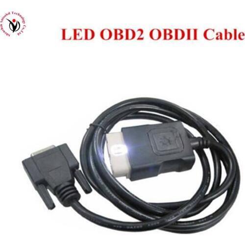 Newest !!! Fast Shipping Auto CDP+ LED OBD2 OBDII Cable CDP Plus 3in1 LED OBD Cable for VD TCS CDP PRO PLUS