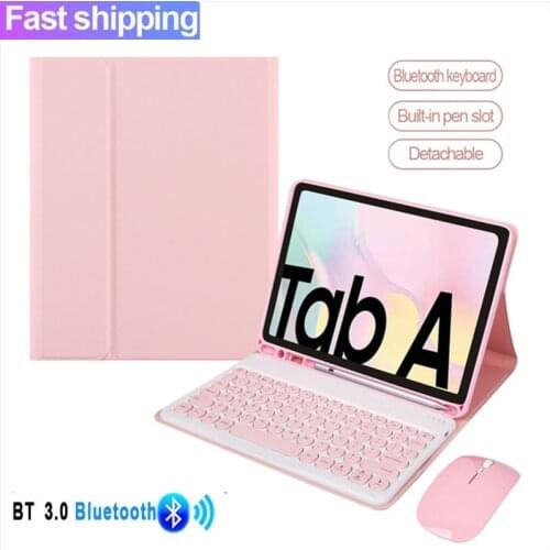 NEW Keyboard Case for Samsung Galaxy Tab A7 10.4 2020 SM-T500 T505 T507 Detachable Wireless Bluetooth Keyboard Cover with Mouse