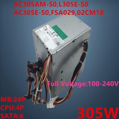 New Original PSU For Dell OptiPlex 760 780 MT 305W Power Supply AC305AM-S0 L305E-S0 AC305E-S0 FSA029 02CM18