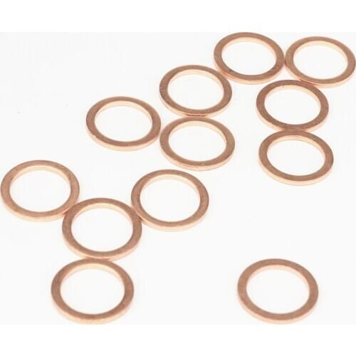 LOT 20 18x24x2mm Copper Flat Gasket Sealing Ring Washer Spacer For Boat