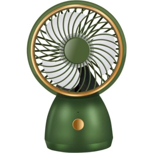 Portable Cooling USB Desktop Mini Fan 3 Speed 35 Rotation Adjustable Angle Air Cooling Tool For Outdoor Camping Traveling Summer