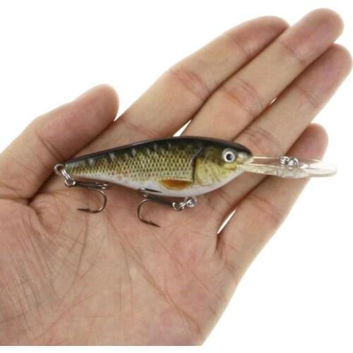 Deep Diving Lifelike Small Wobbler Fishing Lure 9cm 8g Artificial Hard Bait Crankbait Crank Bait Minnow Bass Pike Fish Lure