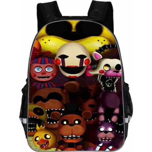 FNAF Printing Backpack Anima Anime Freddy Women Men Causul Boys Girls School Bags Hip Hop Male Laptop mochila Kpop Bagpack