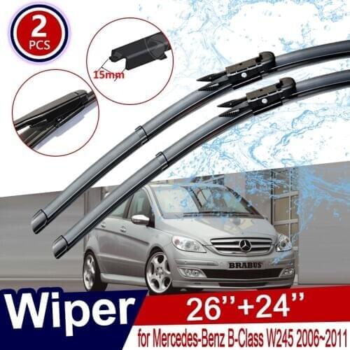 Car Wiper Blades for Mercedes Benz B Class B-Class W245 2006~2011 Front Windscreen Wipers Car Stickers 2007 2008 2009 2010