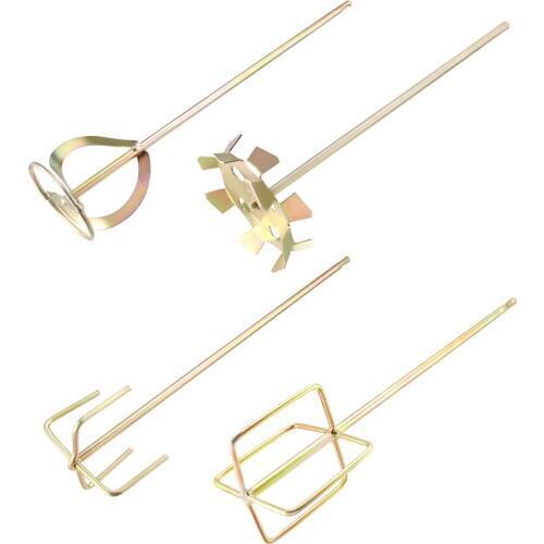 Uxcell Paint Mud Mixer Cement Compound Drywall Tool for Electric Drill Hex Shank Carbon Steel for Corrosion Protection