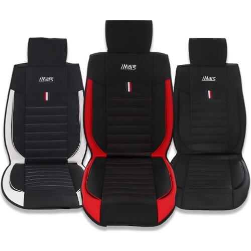 IMars SC3 Universal Car Front Seat Mat Covers Protector Mats Cover Seats Set PU Leather Sweatproof Auto Interior Accessories