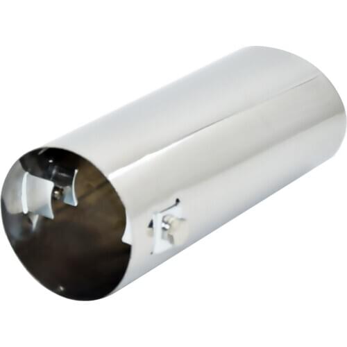 Universal 64mm Stainless Steel Cars Auto Exhaust Pipe Tail Muffler Tip 152mm