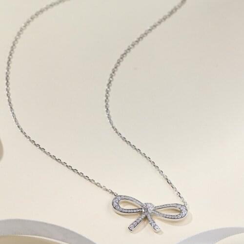 Designer Fashion 925 Sterling Silver Jewelry 3A Cubic Zirconia Party Necklace