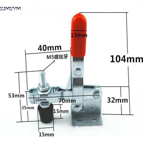 High quality 102B 100Kg Holding Capacity Vertical Type Flanged Base Straight Handle Quick Hand Tool Toggle Clamp