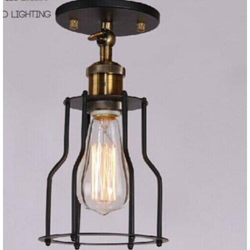 Southeast Asia American Country Lamps Modern Single Head Pendant Light New Classical Metal cage lights