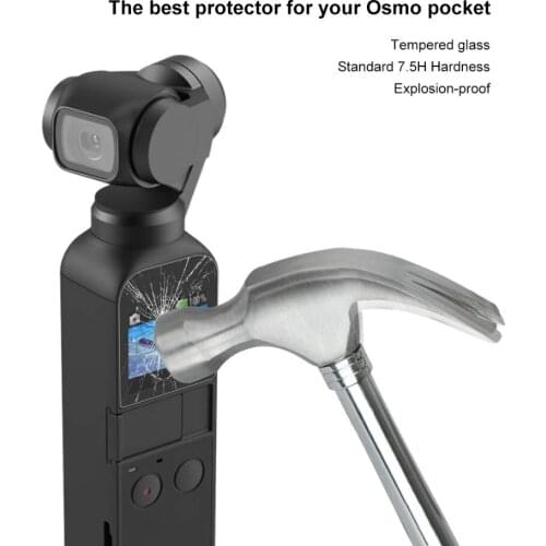 PULUZ HD Tempered Glass Lens Protector Screen Film For DJI OSMO Pocket Camera Gimbal Protection Cover Camera Accessories