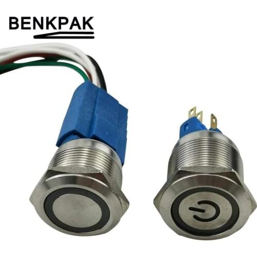 19MM push button switch metal switch