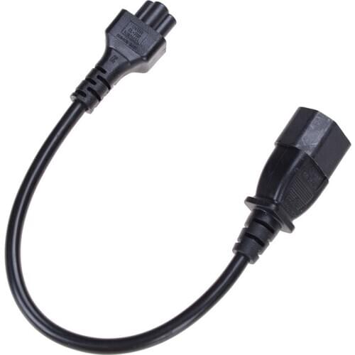 20cm IEC 320 C14 Male Plug to C5 Female Adapter Cable IEC 3 Pin Male to C5 Micky, PDU UPS Power Converter Cord