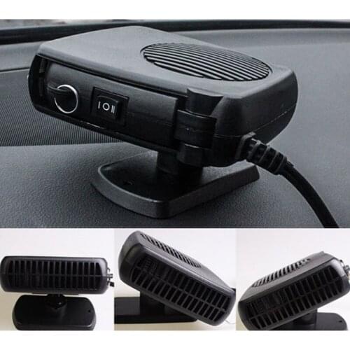 2021 200W 12V Glass Heater Mini For Car Electric Fan Heated Windshield Windows Defroster Defog Dashboard Cooling Fan 13 * 10cm