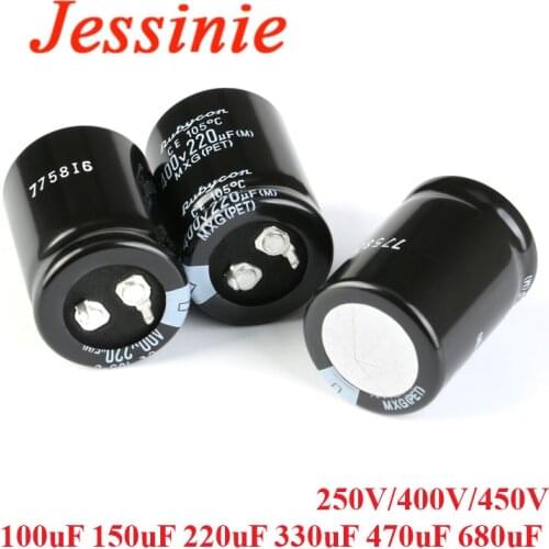 250V 400V 450V 100uF 150uF 220uF 330uF 470uF 680uF Aluminum Electrolytic Capacitor DIP