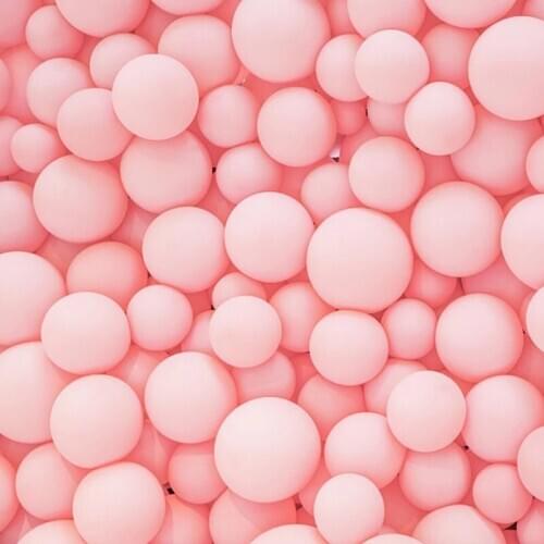 5 "10" 12 "18" 36 " Matte Pure Pink Balloon Baby Shower Round Art Shape Wedding Birthday Party Decoration Romantic Balloons Toys