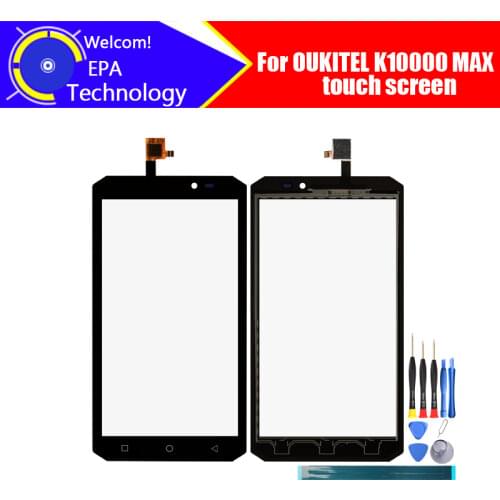 5.5 inch OUKITEL K10000 MAX Touch Screen Glass 100% Guarantee Original Glass Panel Touch Screen Glass For OUKITEL K10000 MAX