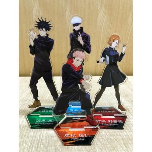 Anime Jujutsu Kaisen Itadori Yuji Gojo Satoru Acrylic Figure Stand Display Model Plate Cosplay Tabletop Decor Collection Gift