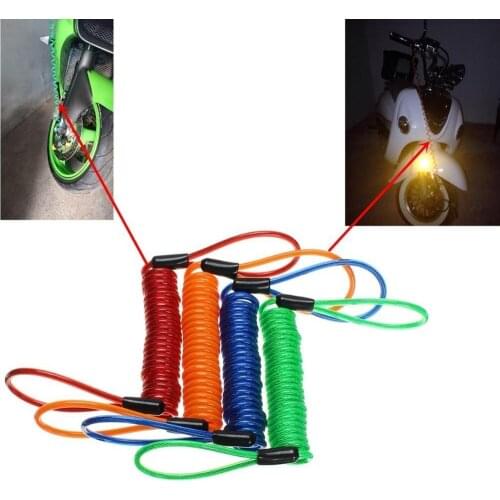 Anti Theft Bike Brake Disc Lock For MTB Bicycle Motorcycle Electric Scooter Wheels Security Safety Spring Rope Steel Wire