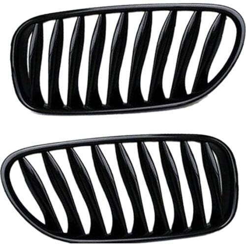 E85 Grille, Front Replacement Kidney Grill for BMW Z Series Z4/E85 2003-2008(Gloss Black)