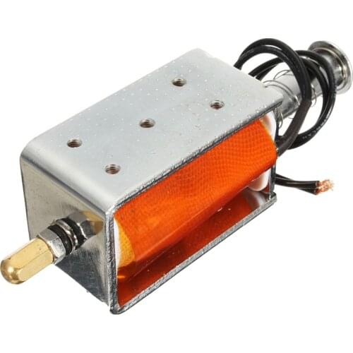 Electric 35mm Long-Stroke Push-Pull Solenoid DC12v Small Electromagnetic Electric Magnet