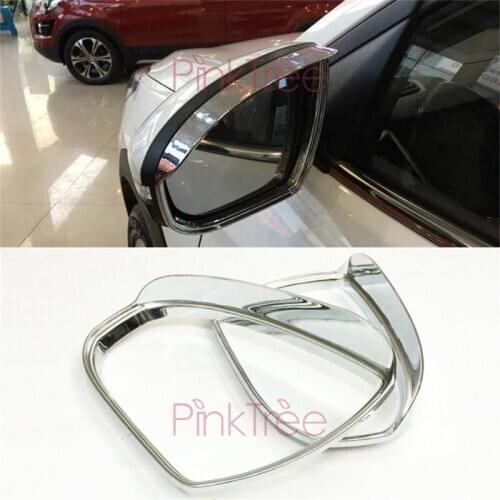 For Hyundai Tucson 2016 2017 2019 Chrome Door Mirror Cover ABS Decorative Car-Styling Tuning Accessories