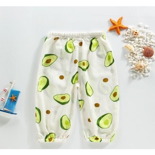 Girls Cotton Harlem Pants Children Air-conditioned Pants Anti-mosquito Pants Baby Breathable Pants